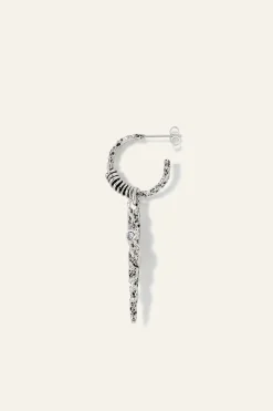 Ba&Sh OUDI boucle oreille zircon GRIS Hot