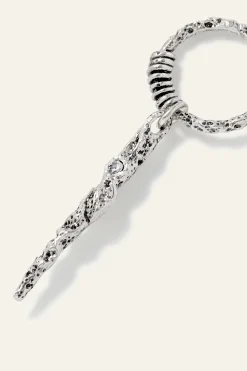 Ba&Sh OUDI boucle oreille zircon GRIS Hot