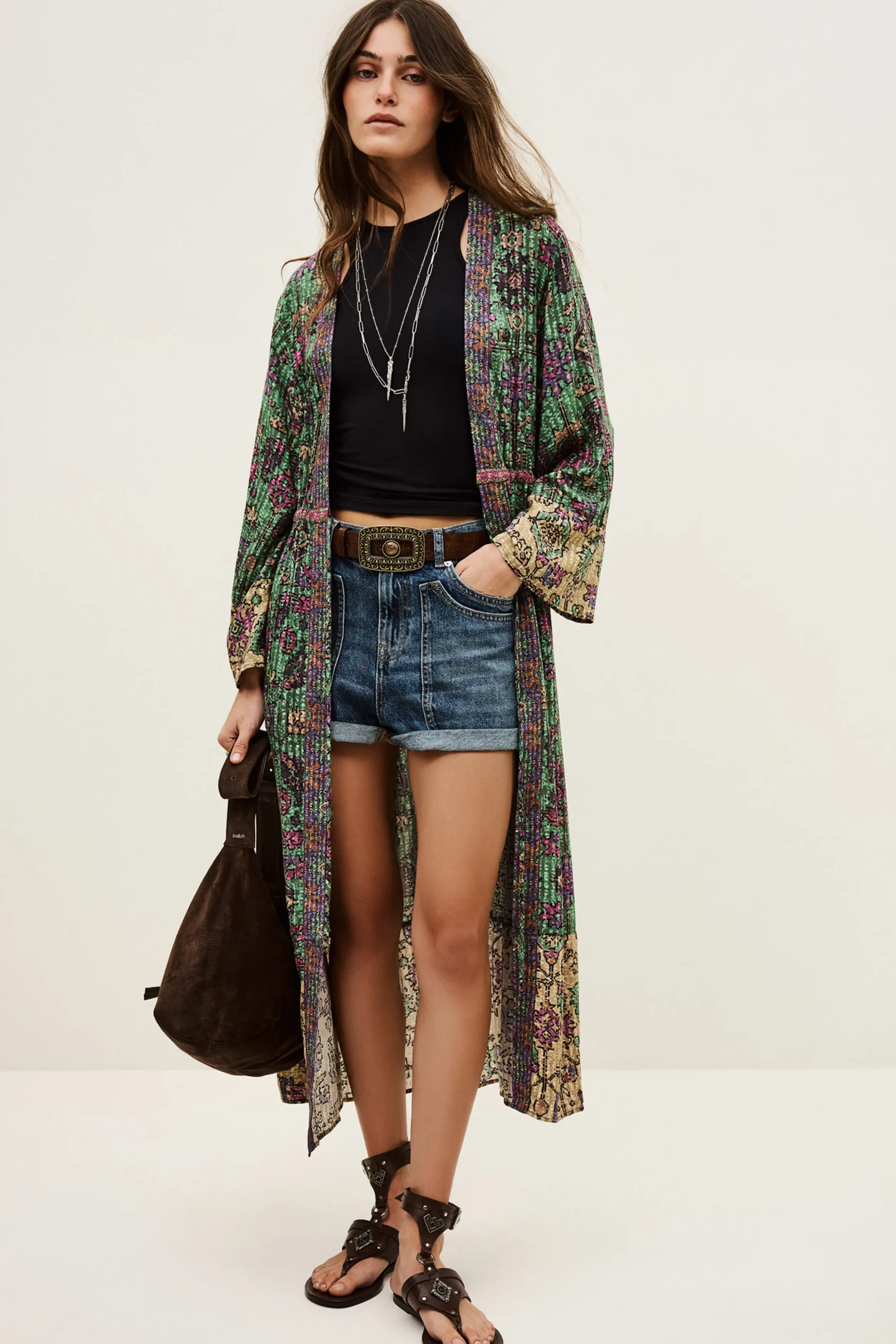 Ba&Sh PADRIG kimono long VERT Sale