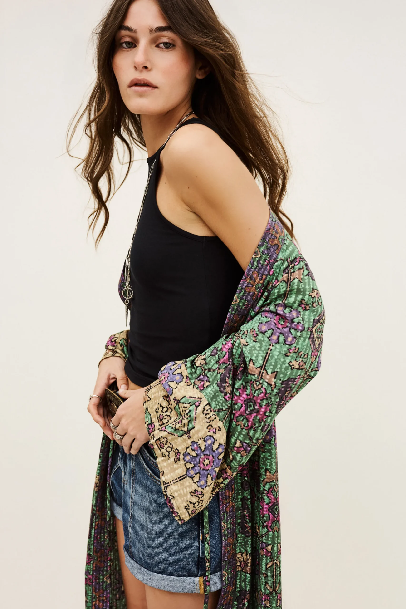 Ba&Sh PADRIG kimono long VERT Sale