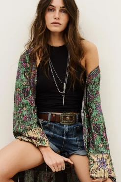 Ba&Sh PADRIG kimono long VERT Sale