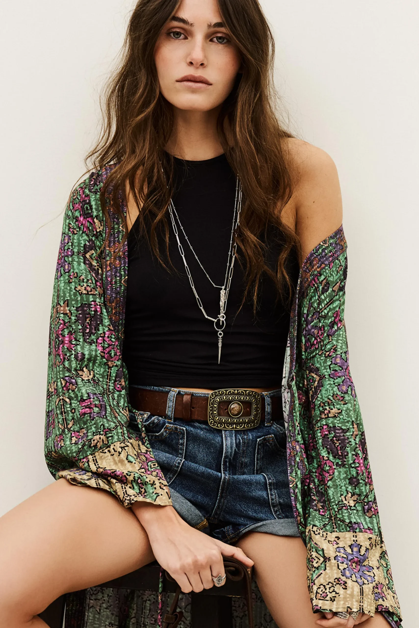 Ba&Sh PADRIG kimono long VERT Sale