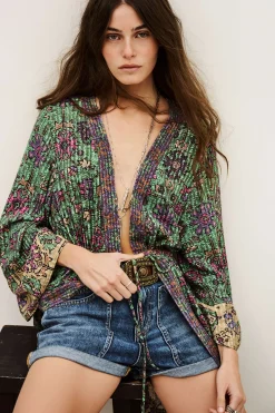 Ba&Sh PADRIG kimono long VERT Sale