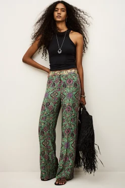 Ba&Sh PALI pantalon large VERT Best