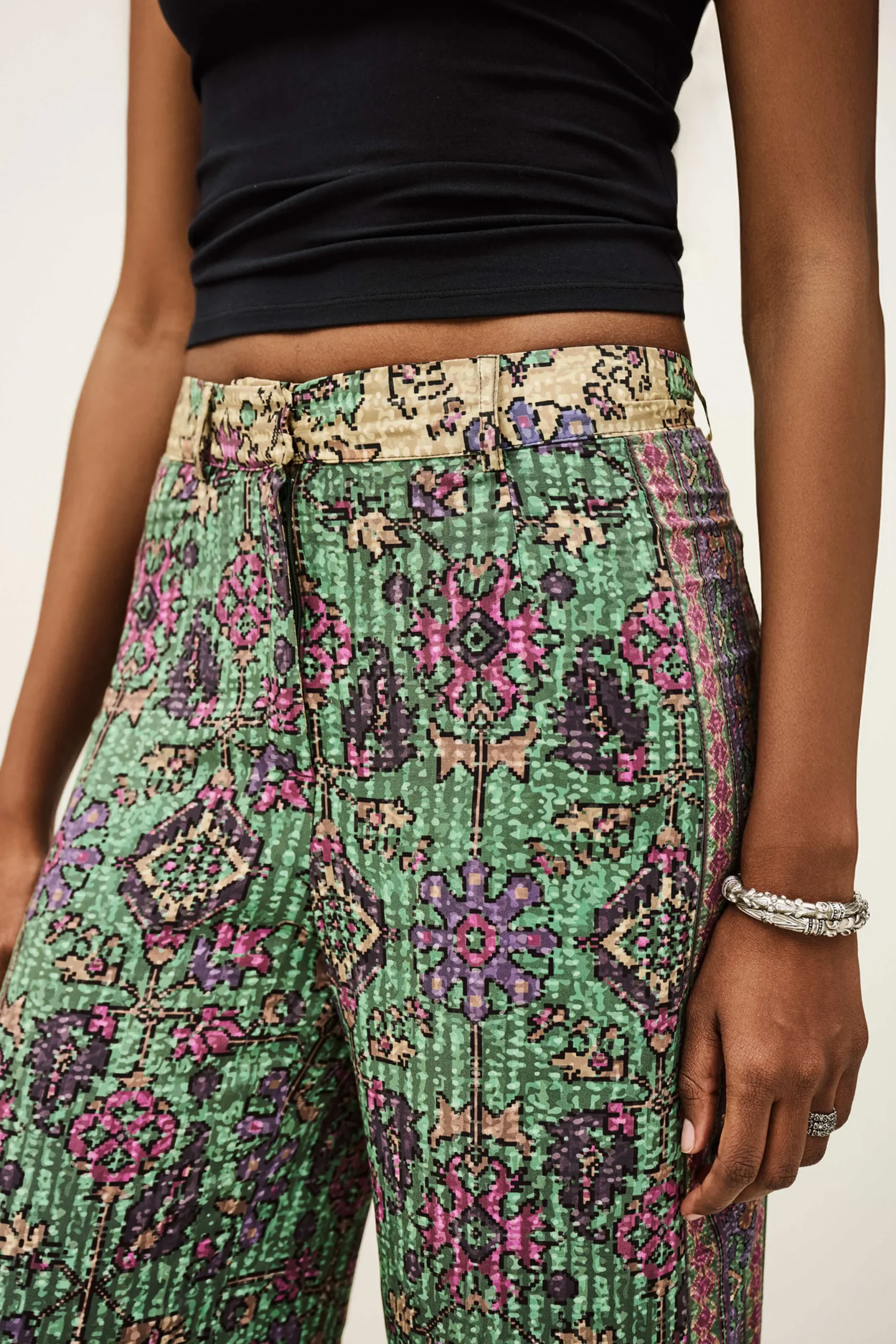 Ba&Sh PALI pantalon large VERT Best