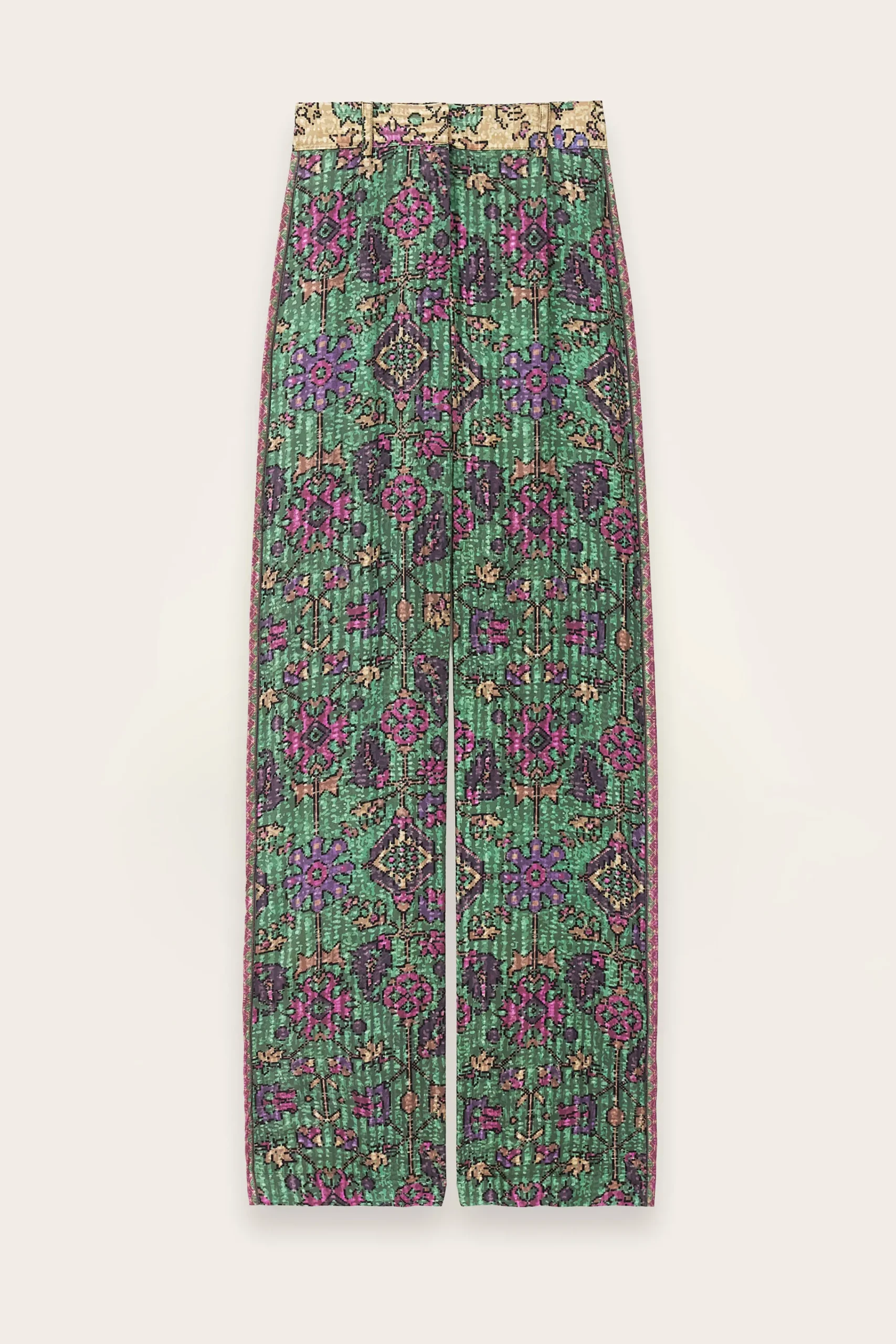 Ba&Sh PALI pantalon large VERT Best