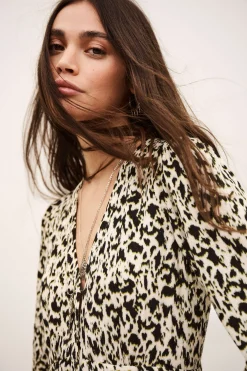 Ba&Sh PALMA robe longue élégante ECRU Outlet