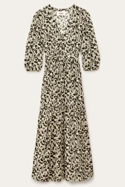 Ba&Sh PALMA robe longue élégante ECRU Outlet