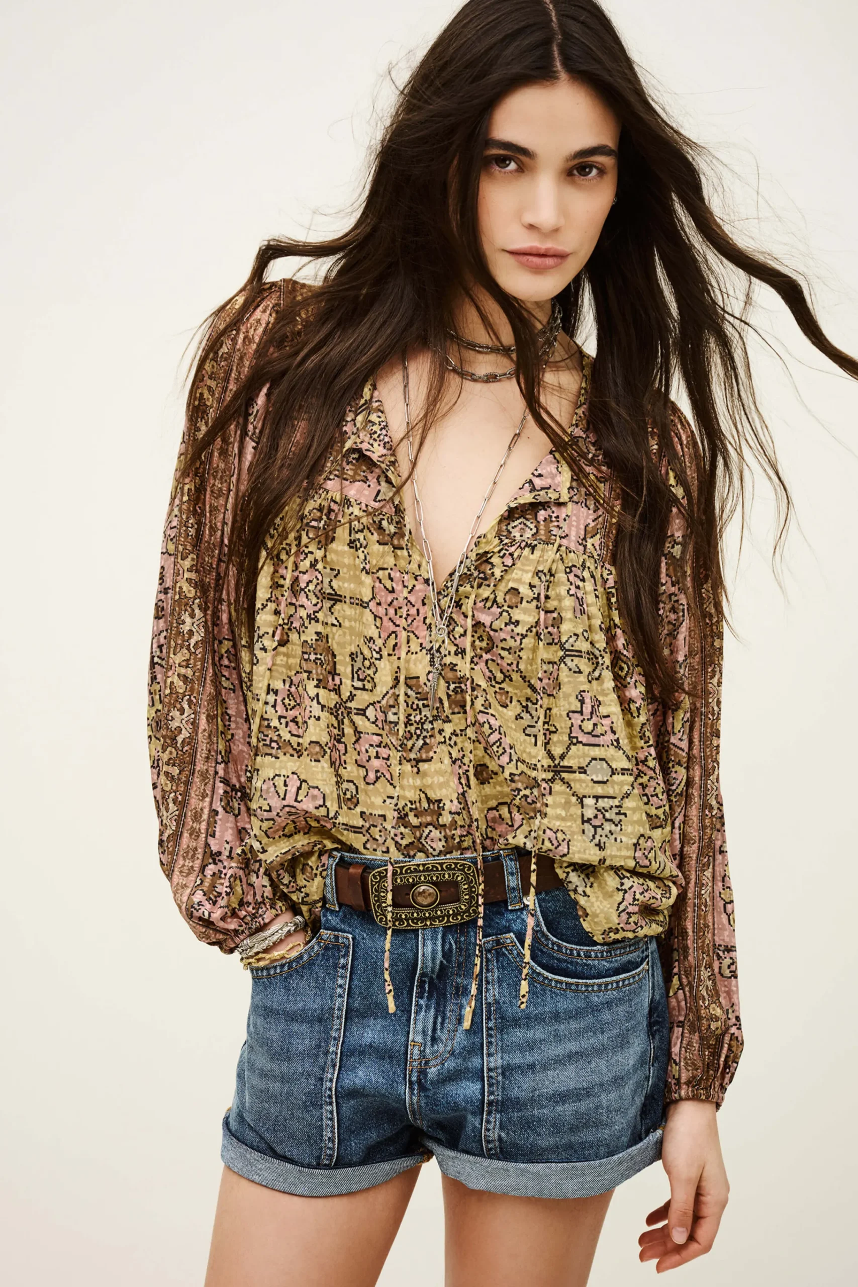 Ba&Sh PAMILA blouse ample JAUNE Outlet