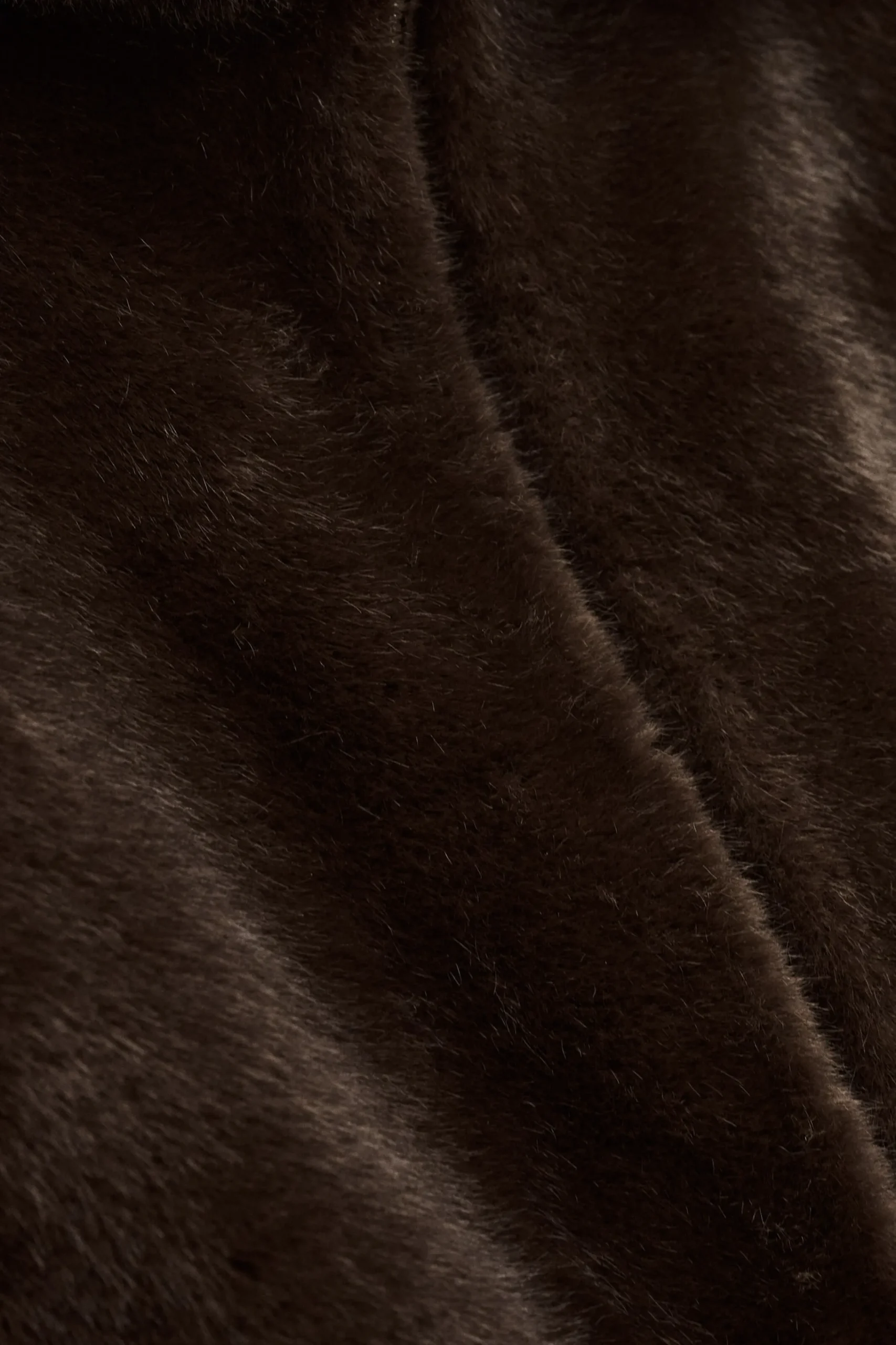 Ba&Sh PANDY manteau fausse fourrure MARRON Discount