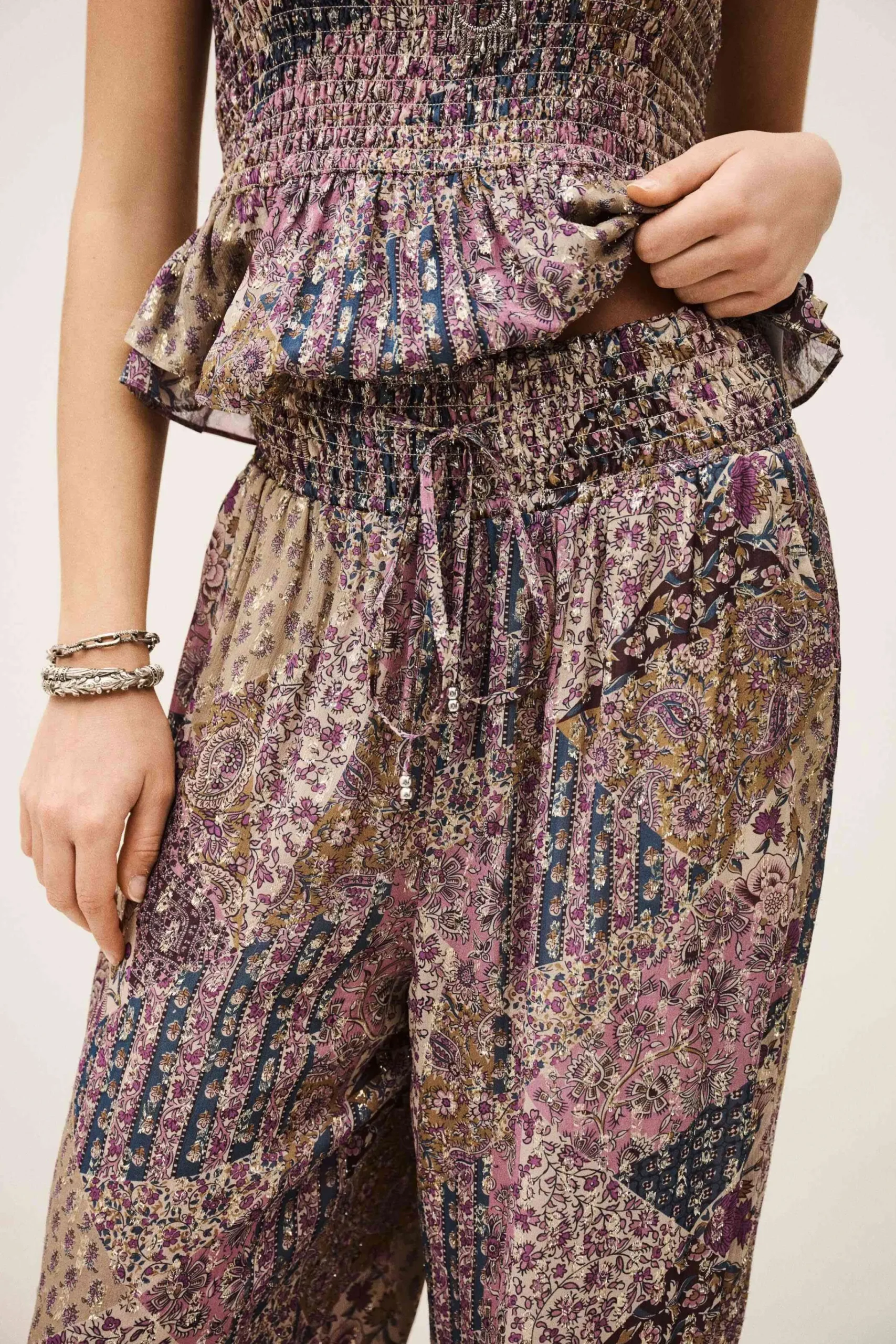 Ba&Sh PARSY pantalon large ROSE Clearance