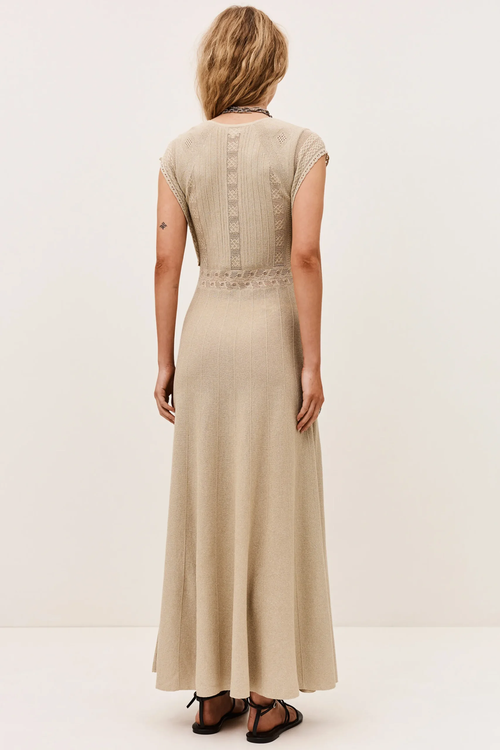 Ba&Sh PASQUALINA robe maille DORE