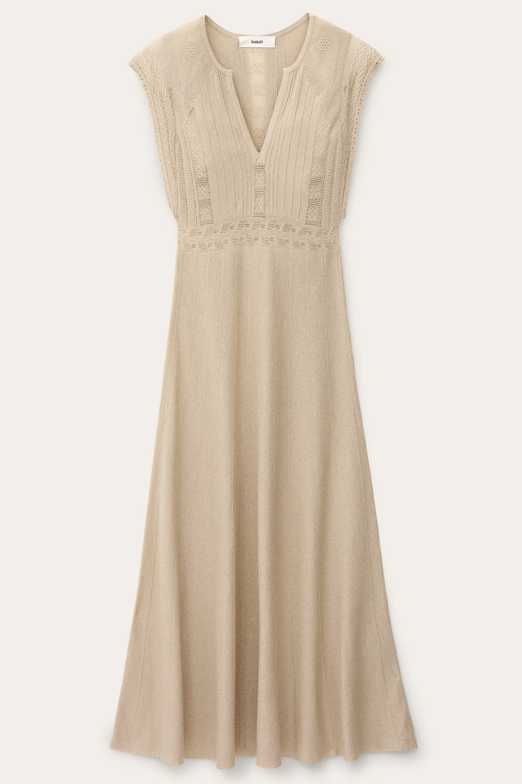 Ba&Sh PASQUALINA robe maille DORE