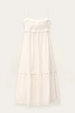Ba&Sh PENNY robe midi élégante ECRU