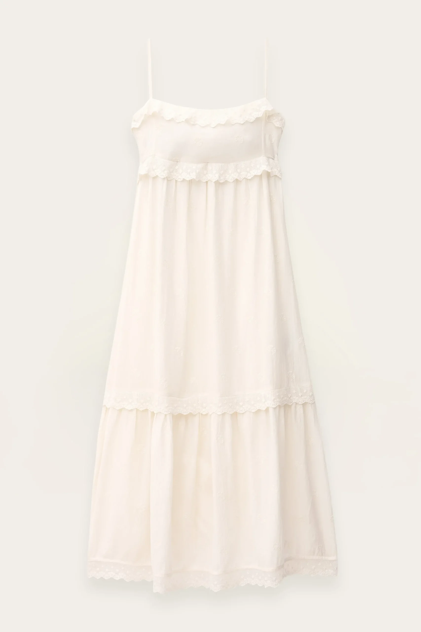 Ba&Sh PENNY robe midi élégante ECRU