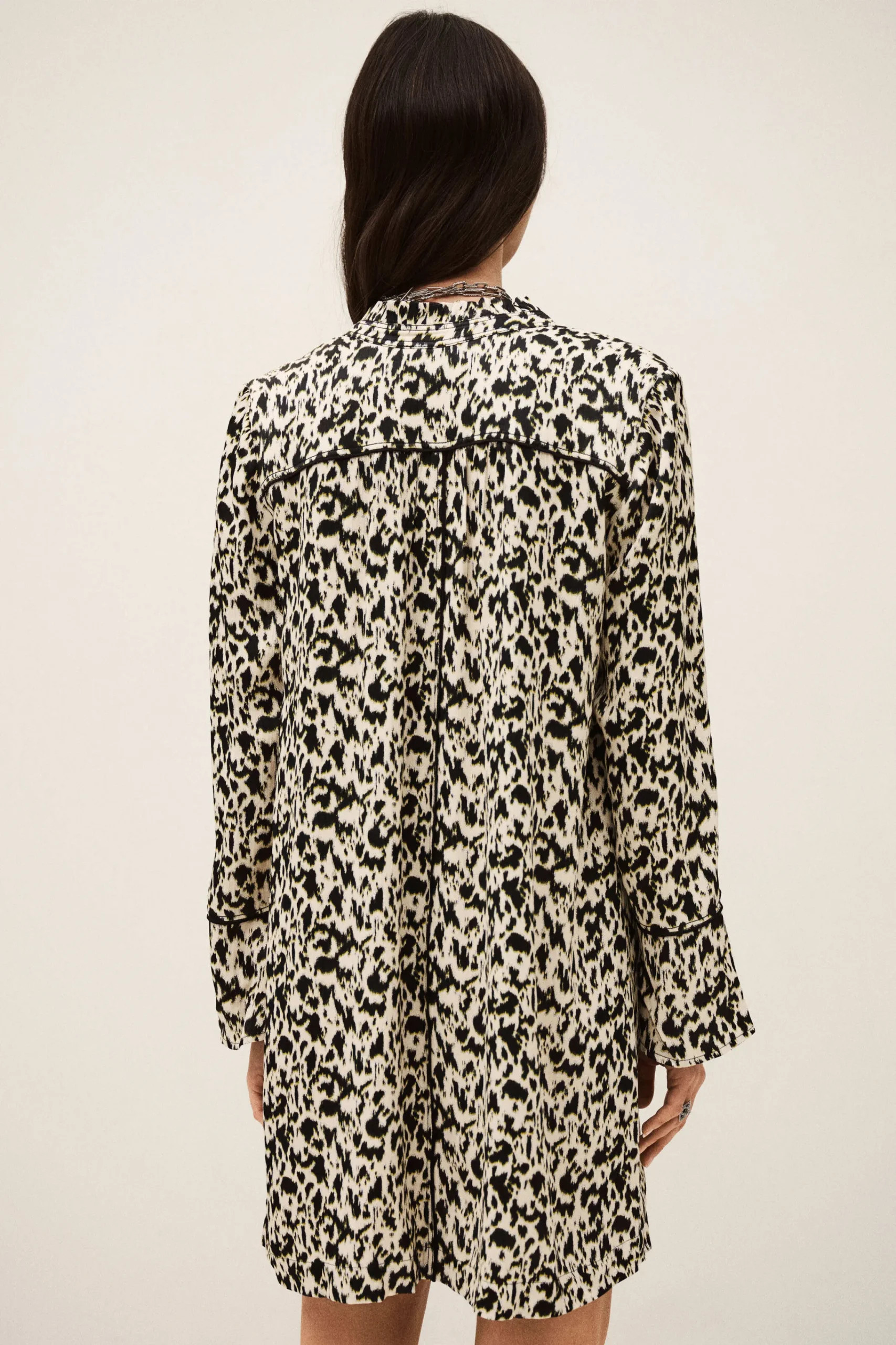 Ba&Sh PERLA robe courte imprimée ECRU Best