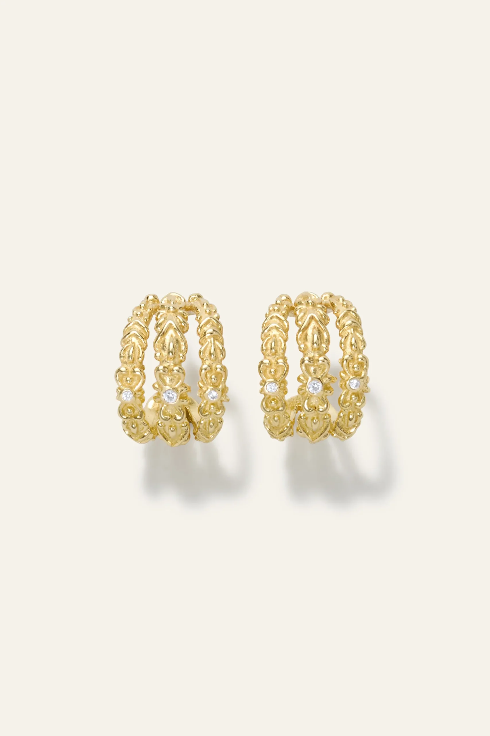 Ba&Sh PERRINE boucles zircon DORE Discount