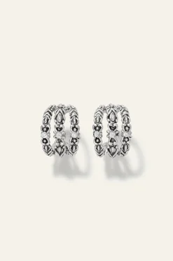 Ba&Sh PERRINE boucles zircon GRIS