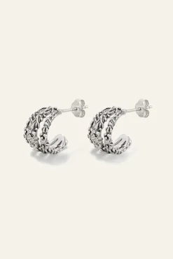 Ba&Sh PERRINE boucles zircon GRIS