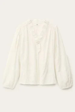 Ba&Sh PETTY blouse jacquard ample ECRU Sale