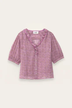Ba&Sh PHYSALYS chemise imprimée ROSE Discount