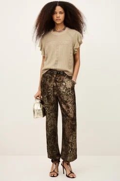 Ba&Sh PIERA top maille DORE Outlet