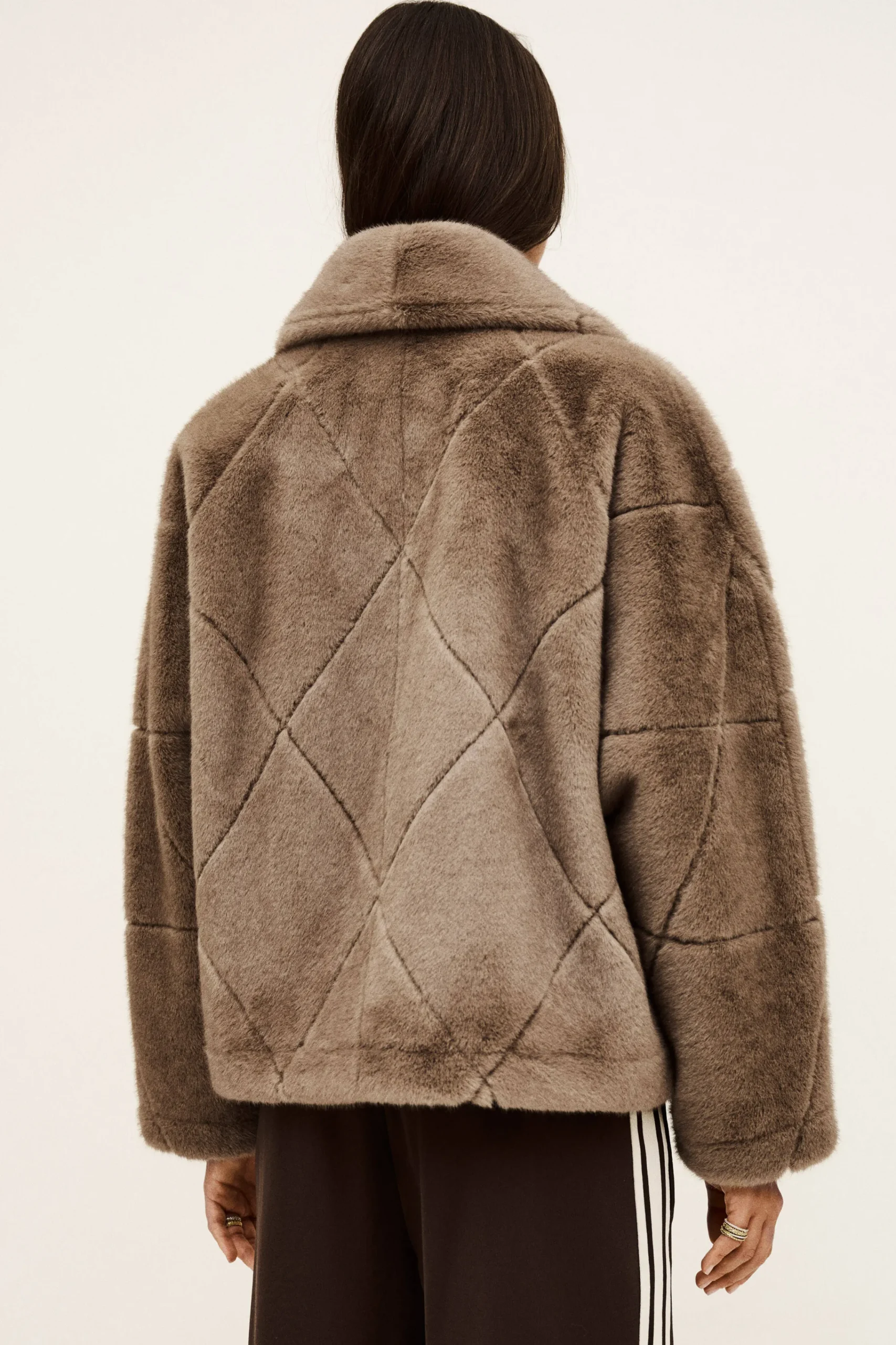 Ba&Sh PINIE manteau fausse fourrure GRIS Sale