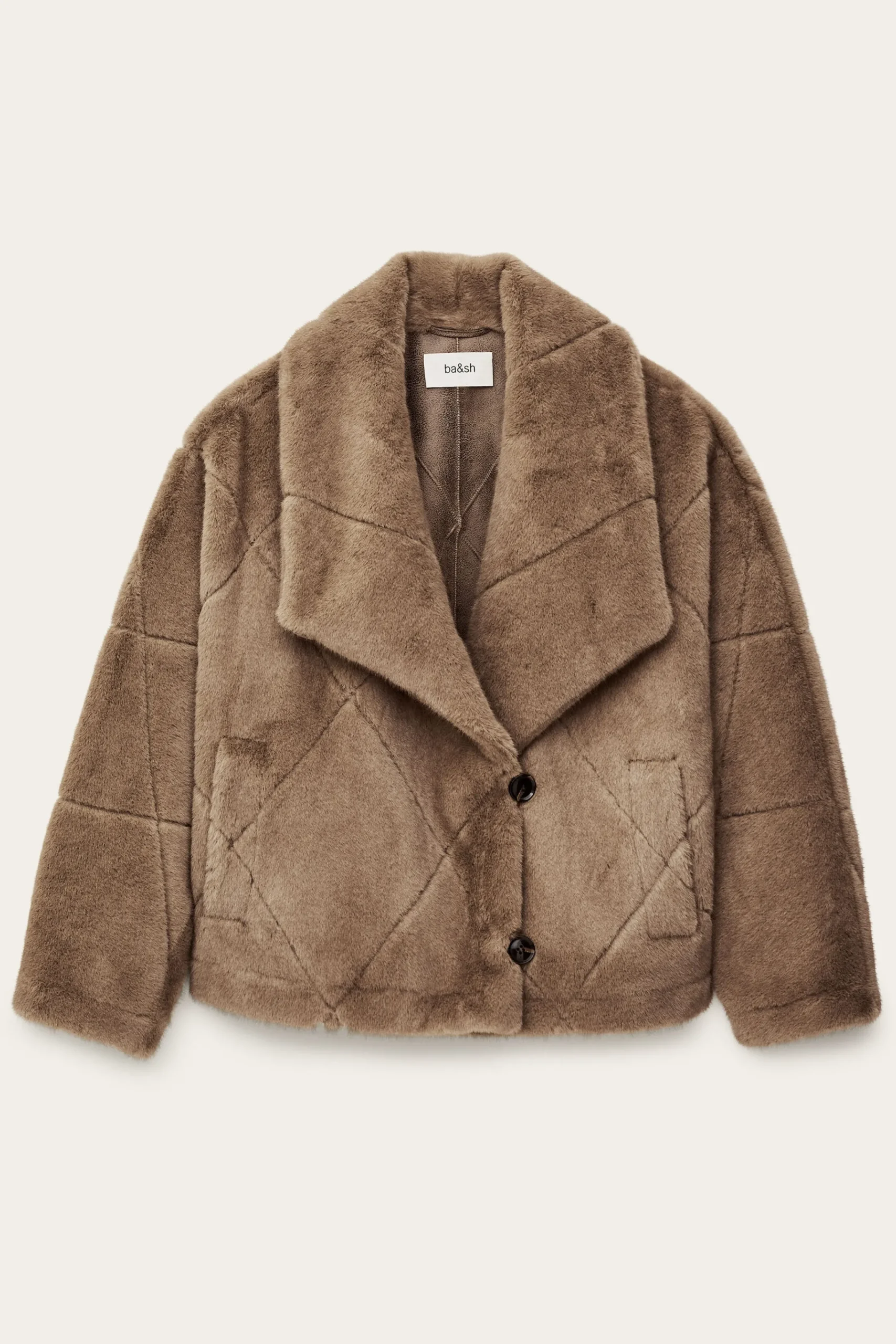 Ba&Sh PINIE manteau fausse fourrure GRIS Sale