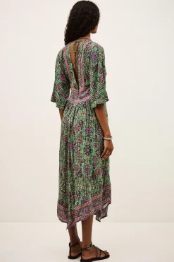 Ba&Sh PIPA robe midi VERT Online