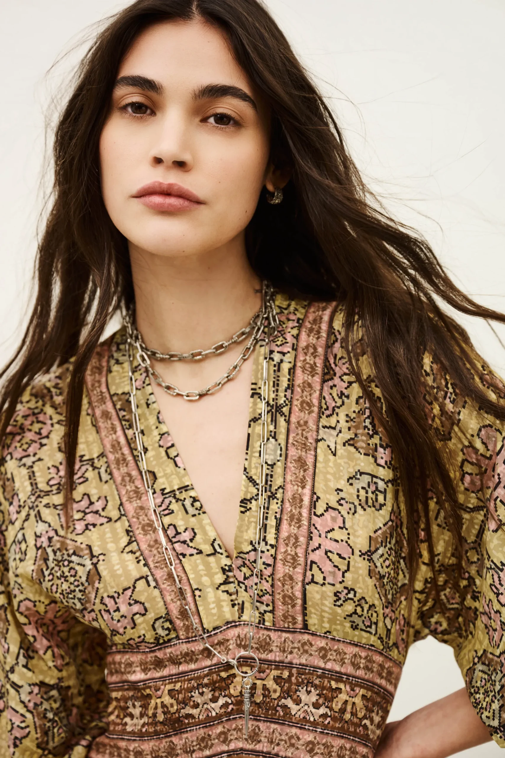Ba&Sh PIPA robe midi JAUNE Outlet