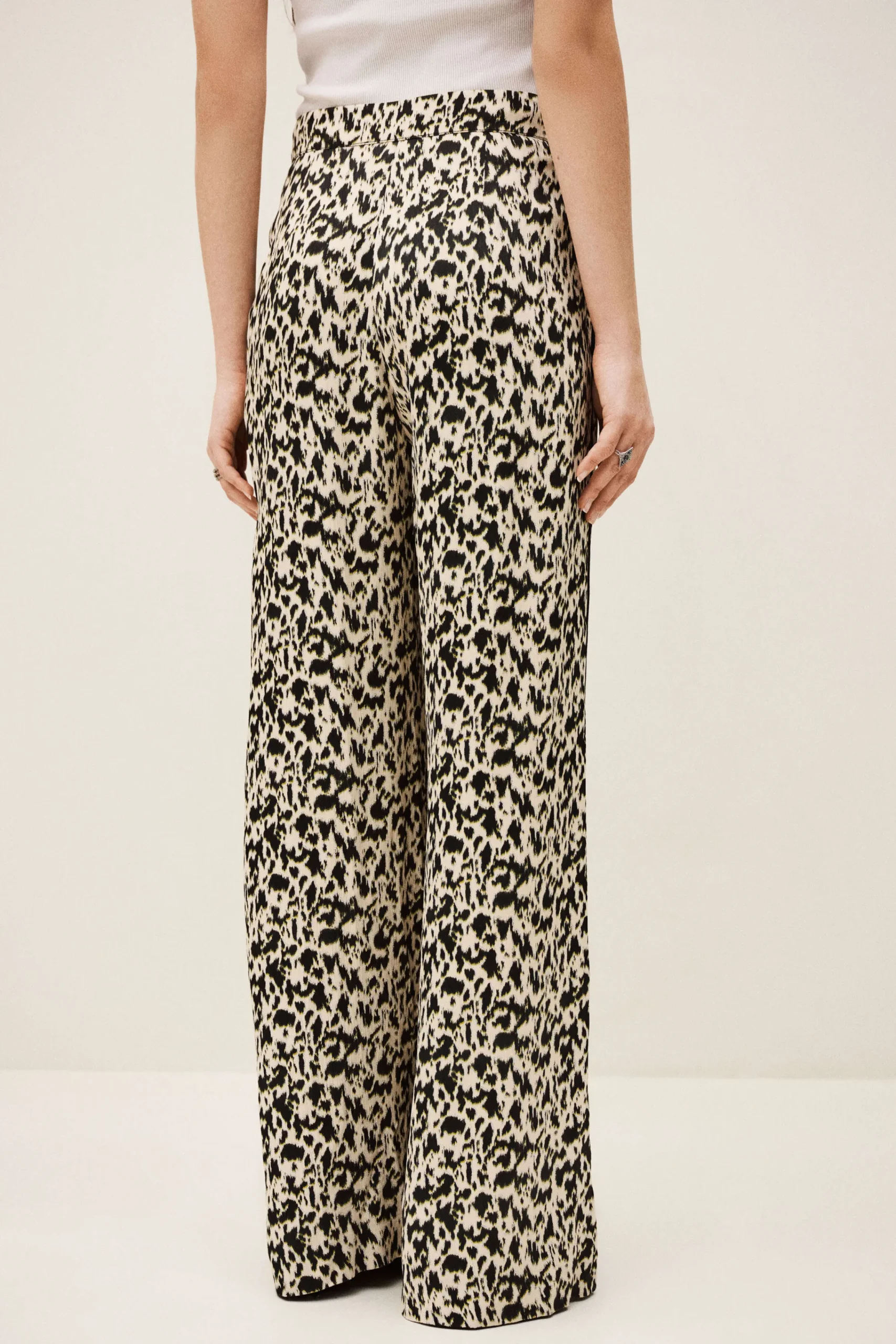 Ba&Sh PLYDE pantalon ample imprimé ECRU Discount