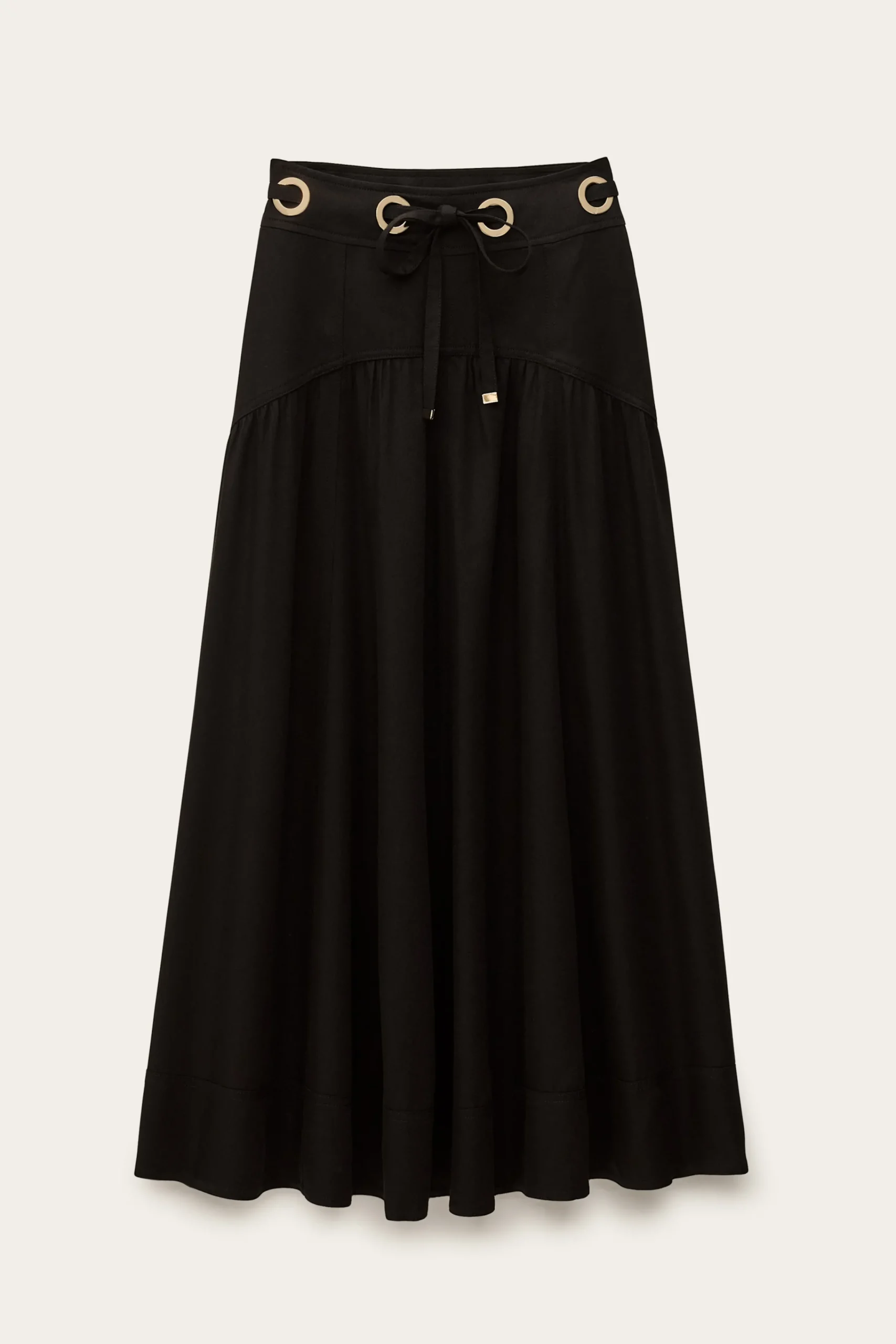 Ba&Sh PONIA jupe midi taille NOIR New