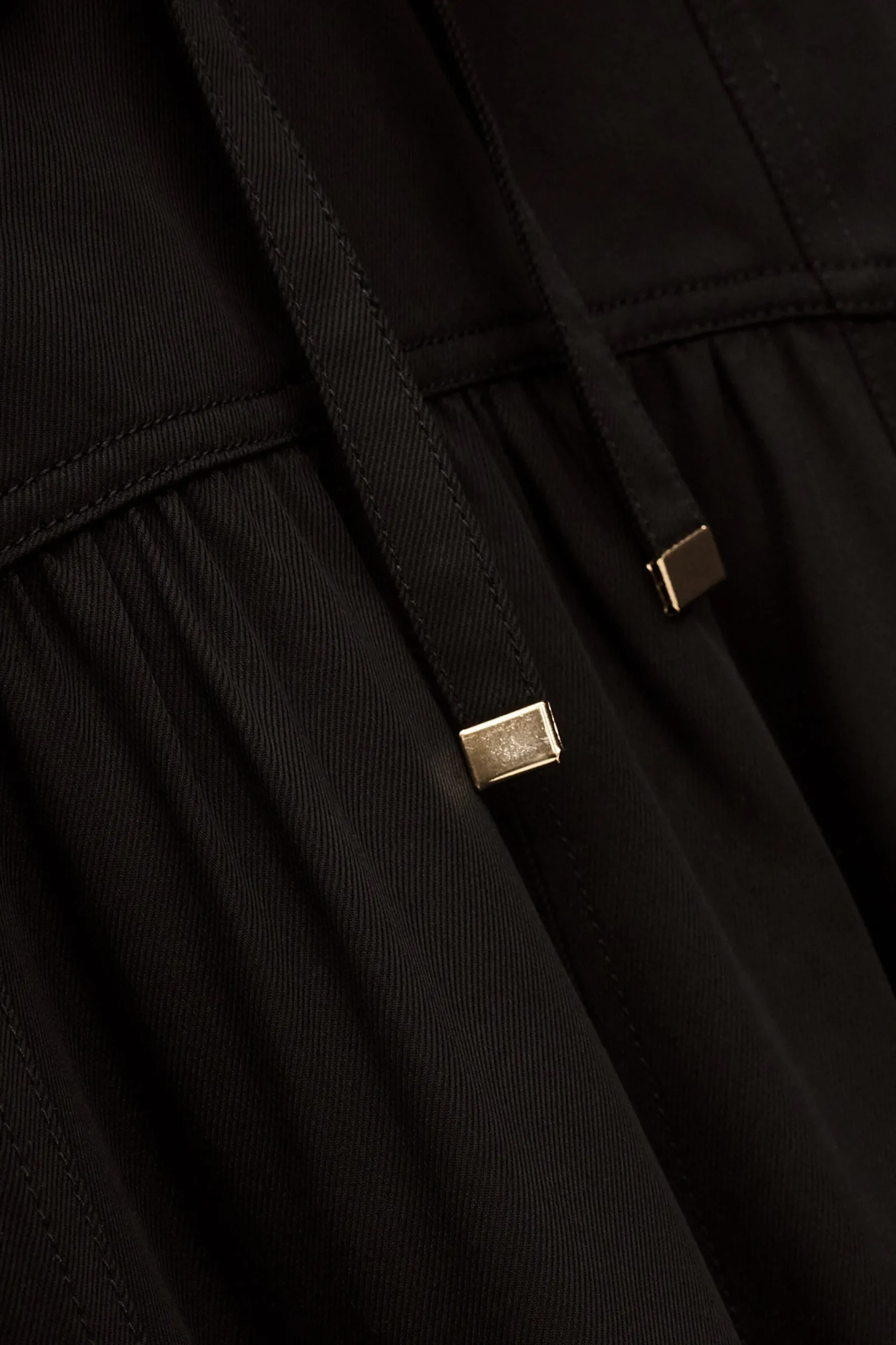 Ba&Sh PONIA jupe midi taille NOIR New