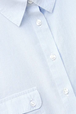 Ba&Sh PORZIA chemise rayée ample BLEU Sale