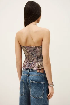 Ba&Sh PRETTY top bustier ROSE New