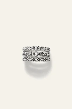 Ba&Sh PRINCE bague anneau zircon GRIS