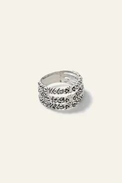 Ba&Sh PRINCE bague anneau zircon GRIS