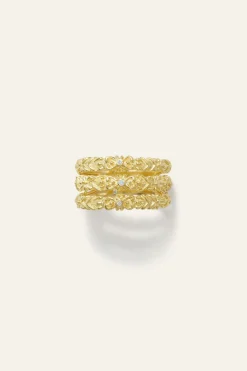 Ba&Sh PRINCE bague anneau zircon DORE Outlet