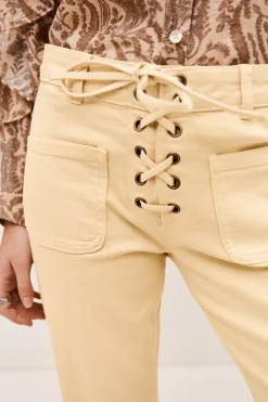 Ba&Sh RAFA jean flare JAUNE Clearance