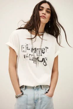 Ba&Sh RALFA tee-shirt col rond ECRU Clearance