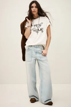 Ba&Sh RALFA tee-shirt col rond ECRU Clearance