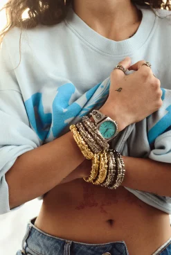Ba&Sh RESET montre bijou BLEU Outlet