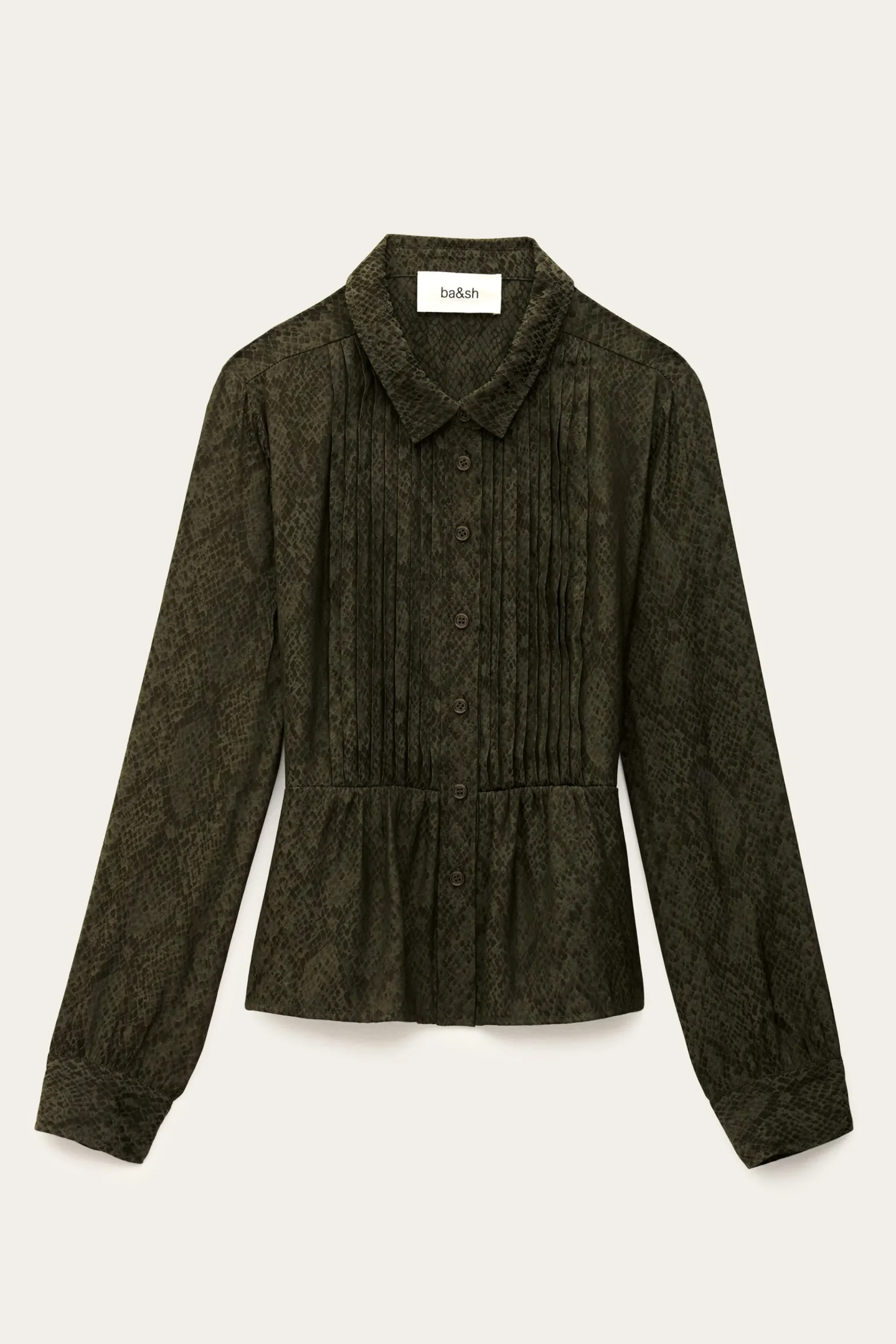 Ba&Sh RIATA chemise imprimée VERT Sale