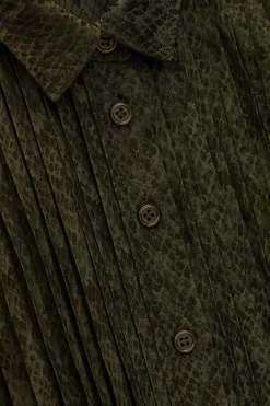 Ba&Sh RIATA chemise imprimée VERT Sale