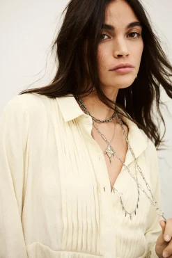 Ba&Sh RIATA chemise imprimée BLANC Clearance