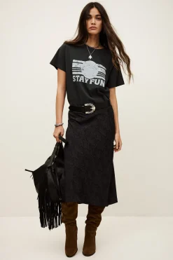 Ba&Sh RISTA JUPE NOIR Discount