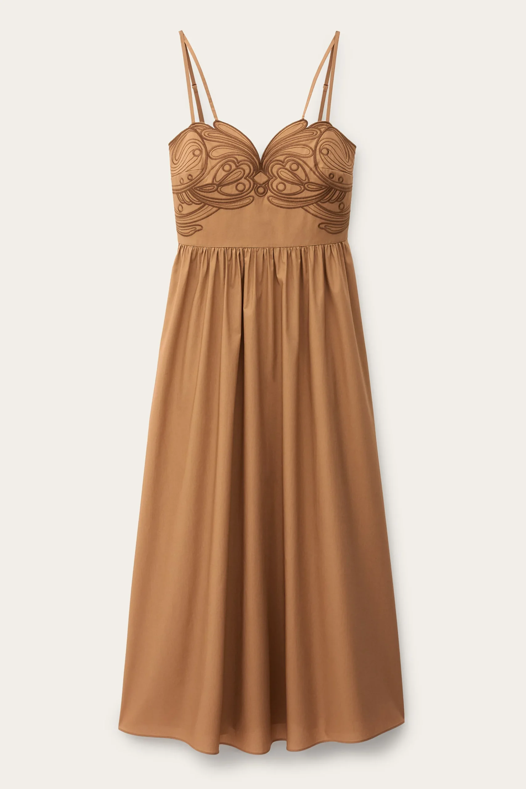 Ba&Sh ROMI robe midi MARRON Hot