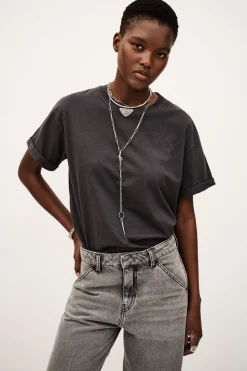 Ba&Sh ROSIE top manches courtes GRIS Discount
