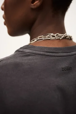 Ba&Sh ROSIE top manches courtes GRIS Discount