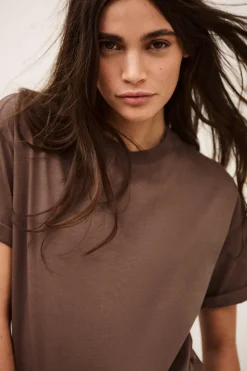 Ba&Sh ROSIE t-shirt basique MARRON Hot